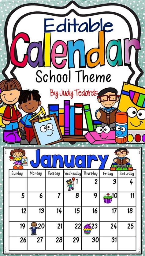 Monthly Calendar Themes